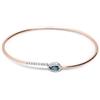 ALFIERI & ST. JOHN Bracciale rigido con diamanti e zaffiro