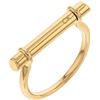 CALVIN KLEIN Anello donna in acciaio dorato