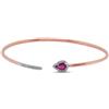 ALFIERI & ST. JOHN Bracciale rigido in oro con rubino ct. 0,50