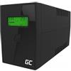 Green Cell UPS01LCD gruppo di continuità (UPS) A linea interattiva 0.6 kVA 360 W 2 presa(e) AC
