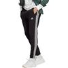 adidas Essentials French Terry Tapered Elastic Cuff 3-stripes Joggers Pantaloni sportivi, Black/White, S Uomo