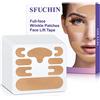 Sfuchin Face Patches - Face Tape - SFUCHIN 160 Multifunctional Pre Cut High Elastic Kinesiology Full Face Tape for Wrinkles - V Line Lfting Tape - Forehead Frown Eye Lip Chin Facial Kit