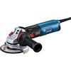 Bosch Professional Smerigliatrice angolare GWS 14-125 S(1400 Watt, impugn. suppl,cuffia di prot,cuffia di prot.antitaglio con clip,chiave a due perni,flangia di mont,dado di serr,conf.in cartone),Blue