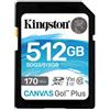 KINGSTON TECHNOLOGY MICRO SDXC KINGSTON Canvas Go! Plus 512 GB