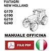 New Holland Fiatagri G170 G190 G210 G240 Manuale officina riparazione ITALIANO