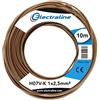 Electraline 15151 Cavo Unipolare N07V-K, Sezione 1x2.5 mm, 10 mt, Marrone