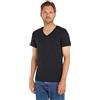 Tommy Jeans Tjm Original Jersey V Neck Tee Dm0dm04410 Top in maglia a maniche corte, Nero (Tommy Black), XXL Uomo