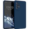 kwmobile Cover per Samsung Galaxy A53 5G Custodia - Back Case per Smartphone in Silicone TPU - Protezione Gommata - blu marino