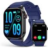 SOUYIE Smartwatch Uomo Donna, 2.04 AMOLED Orologio Fitness con Effettua/Risposta Chiamate, 100+ Sportive con Ossigeno nel Sangue/Cardiofrequenzimetro/Pressione Sanguigna, Impermeabil IP68 Fitness Tracker