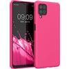 kwmobile Custodia Compatibile con Samsung Galaxy A12 Cover - Back Case per Smartphone in Silicone TPU - Protezione Gommata - rosa shocking