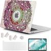 MUSHUI 4 in 1 Custodia per MacBook Pro 13 Pollici 2022-2016 (Modello: A2338 M1 M2 A2289 A2251 A2159 A1989 A1706 A1708), Morbida Case & Tastiera Cover per Mac Pro 13.3, Datura