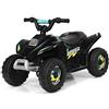 GYMAX Quad Elettrico per Bambini 3+ Anni, Veicolo Cavalcabile per Bambini 6V, con Funzione Avanti e Indietro, 72 x 39,5 x 45,5 cm (Nero)