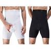 SUIUOI 2PCS Uomo Mutande Dimagranti Shapewear Compressione Vita Alta,Boxer da in Elasticizzato Contenitiva, Push Up Glutei Snellente Guaina