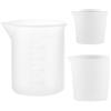 DALAETUS 3 Pezzi Antiaderenti Misurini Set, 30/50/100ml Tazze in Silicone per Sapone Liquido, Detersivo Liquido per Bucato, Misurino Graduato per Colata Resina Epossidica