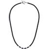GAVU Collana Uomo Donna Pietre Naturali, Collana Onice Opaco Uomo Donna Chiusura OT 60cm