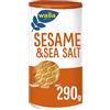 Wasa Delicate Rounds Sesame and Sea Salt, Cracker con Semi di Sesamo e Sale Marino, Ricchi di Fibre, 290 g