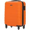 OCHNIK Valigia per cabina, 72 x 47 x 29, custodia rigida, da viaggio con 4 ruote, di medie dimensioni, trolley a mano, durevole, con ABS, blocco numerico, Colore: arancione., s