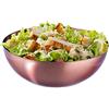 Relaxdays Ciotola da Insalata, Acciaio Inox, Insalatiera Rotonda Ø 31,5 cm da 5 Litri, Scodella da Cucina, Color Rame