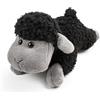 Lilizzhoumax Peluche di Pecora 20cm/8 Sdraiato - Morbido Giocattolo Simulazione Animale Selvatico - Regalo per Bambini e Amici, Nero
