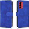 AMWEI Leather Folio Cover per ZTE Blade A72, Custodia in Pelle PU Magnetica Libro Flip Portafoglio con [Funzione Stand]. Blu