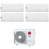 LG LIBERO SMART R32 Climatizzatore a parete quadri split inverter Wi-Fi bianco - unità esterna 7 kW unità interne 7000+7000+9000+12000 BTU