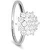 LUXURY MILANO Anello solitario serena in argento con zirconi