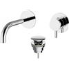 Teorema Miscelatore a parete per lavabo Teorema Jabil 25 2 pezzi con scarico 73318E11-001