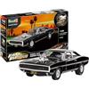 Revell 07693 Fast & Furious Dominics 1970 Dodge Charger, modello auto in scala 1:25 con la famosa serie di pellicole, 21,6 cm fedele all'originale modellino per professionisti, non verniciato