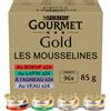 Gourmet Nestle Nestle Gourmet Gold Les Mousselinees: coniglio, manzo, vitello, agnello, confezione da 96 x 85 g