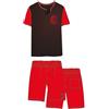hermet pigiama uomo corto mezza manica in cotone AC MILAN art. J20 2030 (nero, XXL)