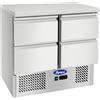 Atosa Saladette Piano Inox Atosa ESL3820 con 4 cassetti GN 1/1 - Dim. 90x70x94 cm