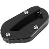 OUKENS Cavalletto per Moto, Supporto per Piastra Cavalletto Laterale per Moto Ingrandisci Estensione per Cavalletto per Triumph Bonneville T100/T120(Nero)
