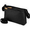 Ferocity Buggy Organizer Carrozzina Passeggino multifunzionale Passeggino impermeabile Borsa per Pannolini Eco Leather Dots Punti neri in pelle [075]