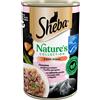 SHEBA Lattina 400 g Nature's Collection - alimento umido completo per gatti adulti, con salmone guarnito con patate dolci e fagiolini, in salsa