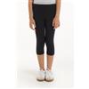 Tezenis Leggings Capri In Cotone Tinta Unita Bimba Bambina Nero