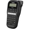 Brother pt-h110 Etiqueteuse Portatile e Divertente Compatto, Ottima per l'Uso di Ufficio, Fornita con 1 Nastro TZe, 12 mm, Provenienza Francia, Nero/Bianco