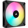 Corsair iCUE AF140 RGB ELITE da 140 mm Ventola PWM - Otto LED RGB - Tecnologia AirGuide - Cuscinetto Fluidodinamico - Compatibile con il Software CORSAIR iCUE - Nero