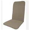 Olibo' Srl Cuscino Spalla Alta Tortora Double Face per Poltrone da Giardino 110x48x2,5 cm