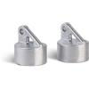 Alberts GAH-Alberts 663599 655020 - Set di 2 tappi per montanti in alluminio, per tubi Ø 48 mm