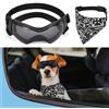 Adiwo Occhiali per Animali Domestici, Occhiali da Sole per Cani di Piccola Taglia, Antivento Occhiali per Cani con Cinturino Regolabile, Anti UV, Impermeabili, per Cani di Taglia Piccola/Media (S)