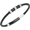 Breil Gioiello collezione WANDERLUST, BRACCIALE da UOMO in LEATHER AND STEEL colore NERO misura UNICA - TJ3369