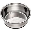 Hunter 41712 - Ciotola per cani, Acciaio inox, 550 ml, Diametro 14 cm | Acciaio inossidabile, bordo in silicone sul fondo, facile da pulire e lavabile in lavastoviglie, colore: argento