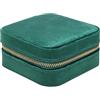 MrMrKura Portagioie Da Viaggio Con Specchio: Piccolo Organizer In Pelle PU Rosa, Portatile Con Scomparti Per Anelli E Collane, Regalo Donna - 3