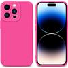 Cadorabo Custodia Compatibile con Apple iPhone 14 PRO Max in Fluid HotPink - Coperchio Protettivo in Silicone TPU Flessibile
