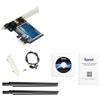 Desikixudy Scheda di rete wireless WiFi5 1200M 4.2 Bluetooth 2.4G+5G Desktop Dual Band Ricevitore Multifunzione PCI-E WiFi Incorporato, 500448668