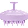 HEETA Massaggiatore per cuoio capelluto per la crescita dei capelli, Spazzola per shampoo con setole morbide in silicone per uomini Donne Bambini Animali domestici Uso asciutto e bagnato, Viola