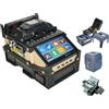 QIIRUN SD-9 Fusion Splicer Giuntatrice Fibra Ottica con OPM e VFL giunzione di 5 secondi e riscaldamento di 11 secondi, Saldatrice Fibra Ottica Allineamento del nucleo 6 motori con batteria 7200mAh