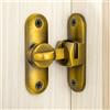 Heveer Serratura per Porta Scorrevole Chiusura per Serratura 90/180 Gradi Chiavistello per Porta in Legno Giardino Cucine Finestre Ottone