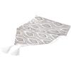 DRW Runner da tavolo struzzo tonalità marroni 33 x 125 cm
