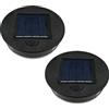ULEMONDEE Lanterna Solare Sostituzione Superiore 8 cm/3,9 Pollici, Pannello Solare LED Lanterna luci Lampadina Parte di Ricambio, per Esterni Lanterne appese Fai da Te Tavolo luci Giardino Patio Decorazione